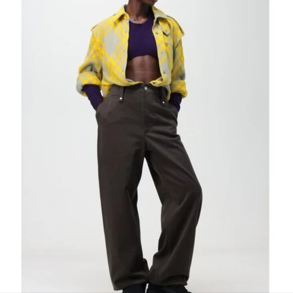 Burberry Check Plaid Pattern Wool Blend Jacket, Size 8 - Picture 5 of 16